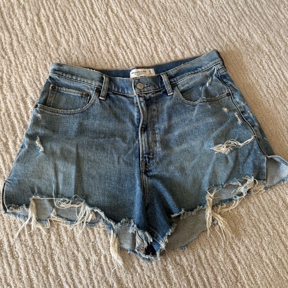 Abercrombie & Fitch High Rise Jean Shorts